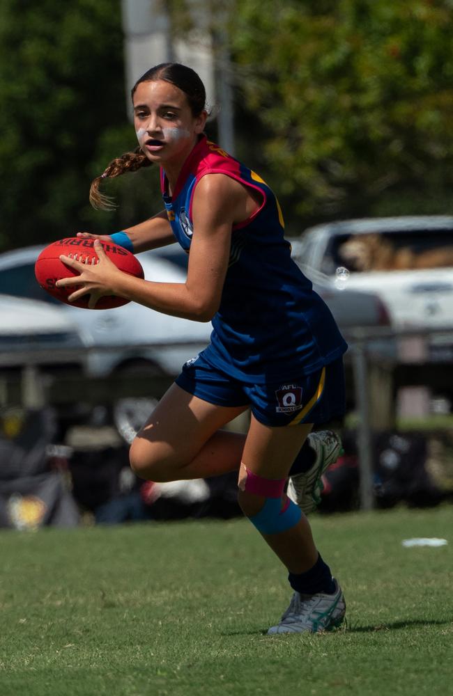 Action from the AFLQ Schools Cup State Finals. Picture: AFLQ.