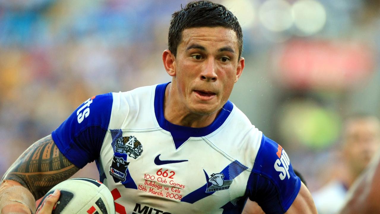 Sonny Bill Williams with the Bulldogs in 2008.