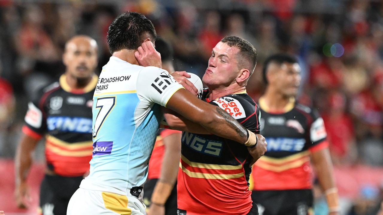 Gilbert can’t wait to get back onto the field after more than 18 months without playing an NRL game. Picture: Bradley Kanaris/Getty Images