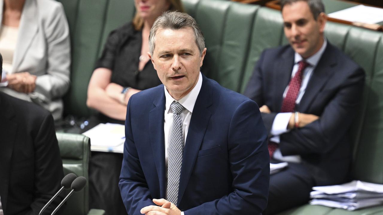 Education Minister Jason Clare labelled the January 26 change-the-date debate a ‘fake fight’. Picture: NewsWire/ Martin Ollman