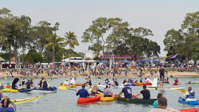 A former Paddle out for Whales day on the Fraser Coast.