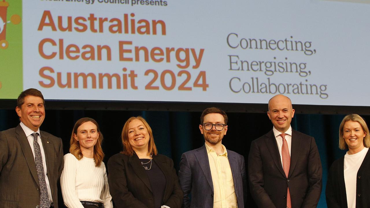 Australian Clean Energy Summit 2024 Global Race to Net Zero panel. Australia is committed to net zero by 2050Picture: NewsWire / John Appleyard