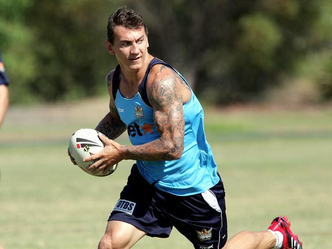 Rogers at Titans training in 2007. Picture: Adam Head