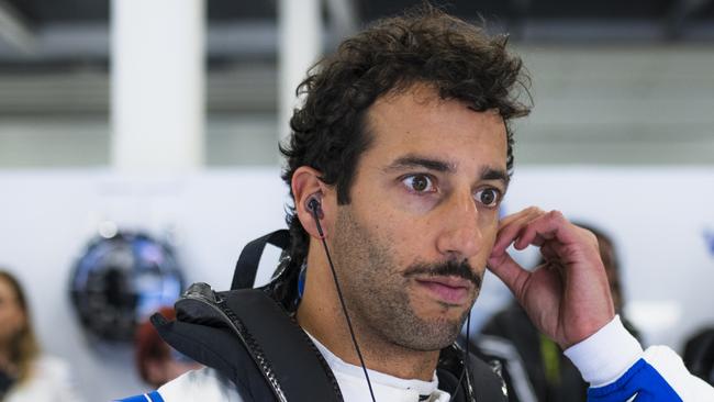 NORTHAMPTON, ENGLAND - JULY 07: Daniel Ricciardo of Australia and Visa Cash App RB prepares to drive in the garage prior to the F1 Grand Prix of Great Britain at Silverstone Circuit on July 07, 2024 in Northampton, England. (Photo by Rudy Carezzevoli/Getty Images)