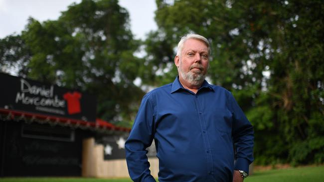 Bruce Morcombe, father of murdered schoolboy Daniel Morcombe, pictured at the offices of the Daniel Morcombe Foundation, has slammed the radio segment. Photo: Dan Peled