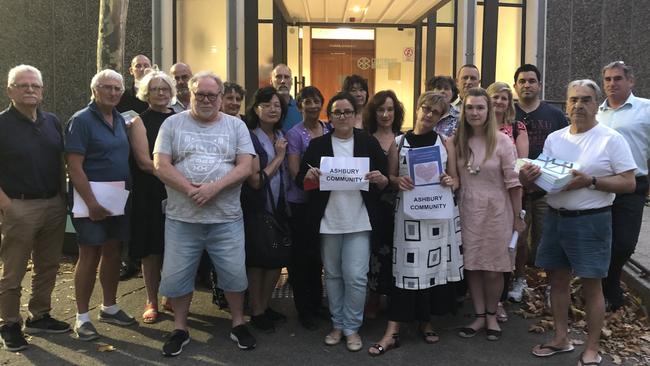 Members of the Ashbury Community Group fed up after the council’s vote. Picture: Lawrence Machado