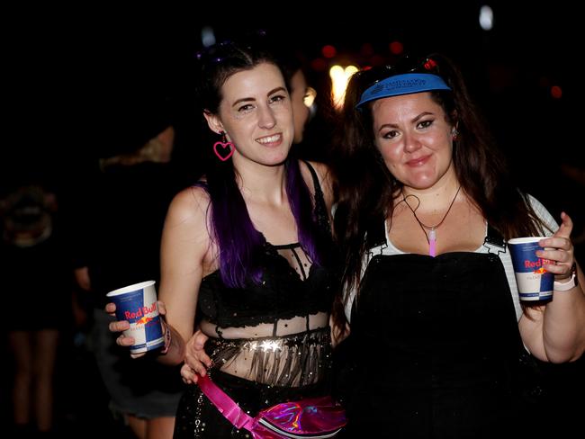 The Grass Is Greener music festival at the Cairns Showgrounds. Peta Essery and Abby Gurr. PICTURE: STEWART MCLEAN