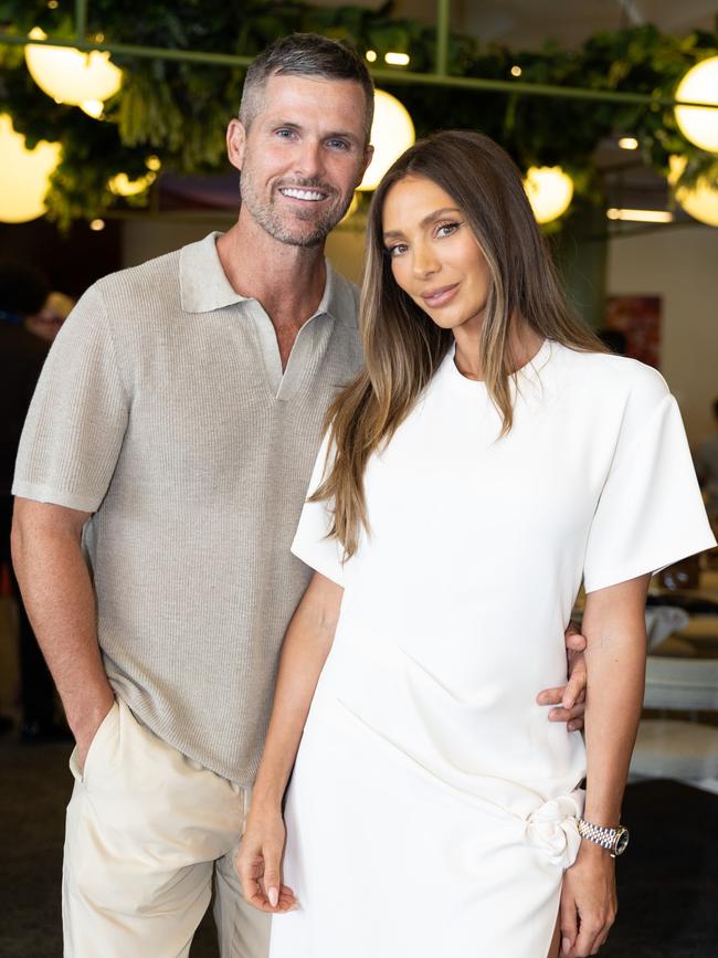 The couple made their first public appearance at the grand slam’s opening day. Picture: Tennis Australia/Fiona Hamilton