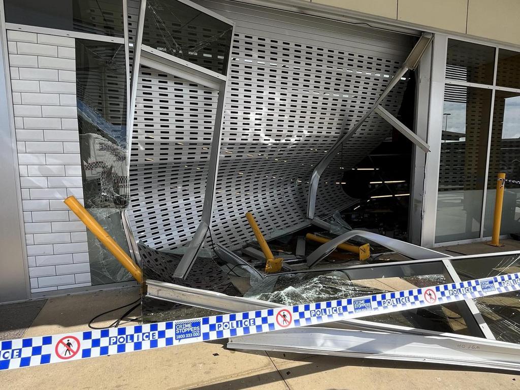 The Gracemere Shopping World BWS roller door was destroyed on February 12.