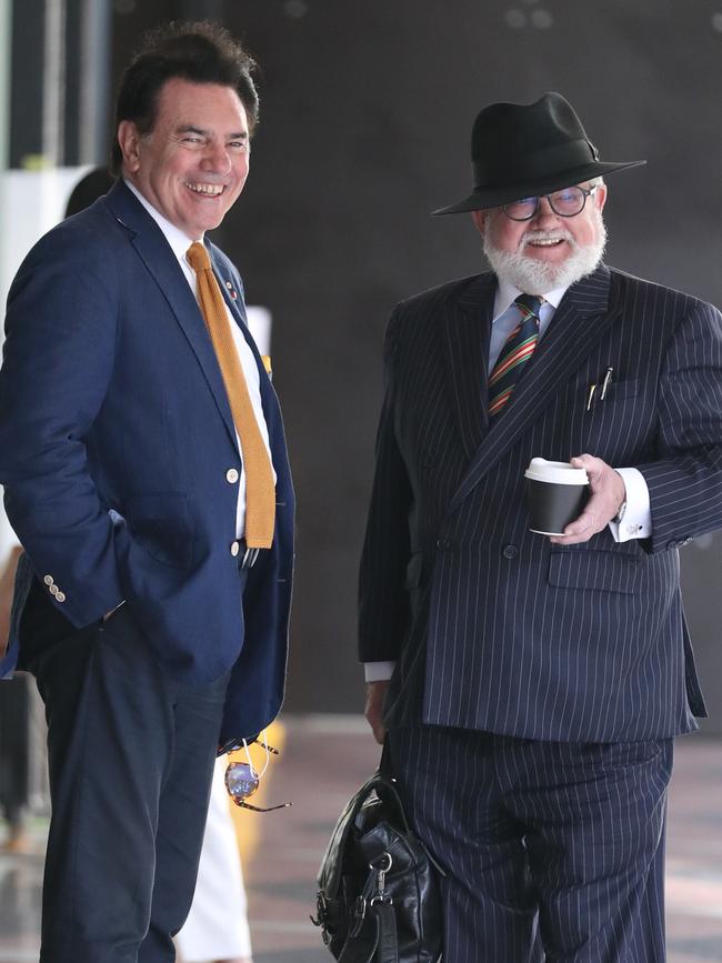 Lyndon and Winston Terracini outside the Downing Centre today. Picture: John Grainger