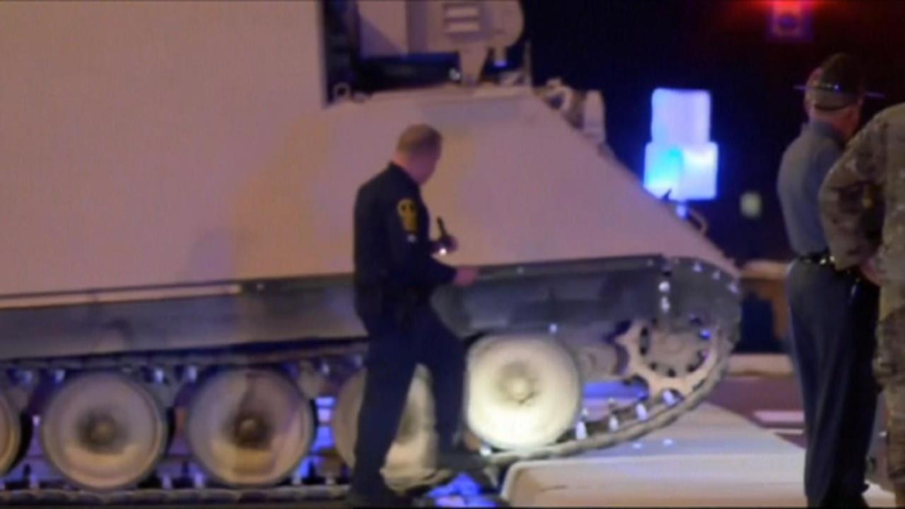 Man arrested after US army tank is taken for a joyride