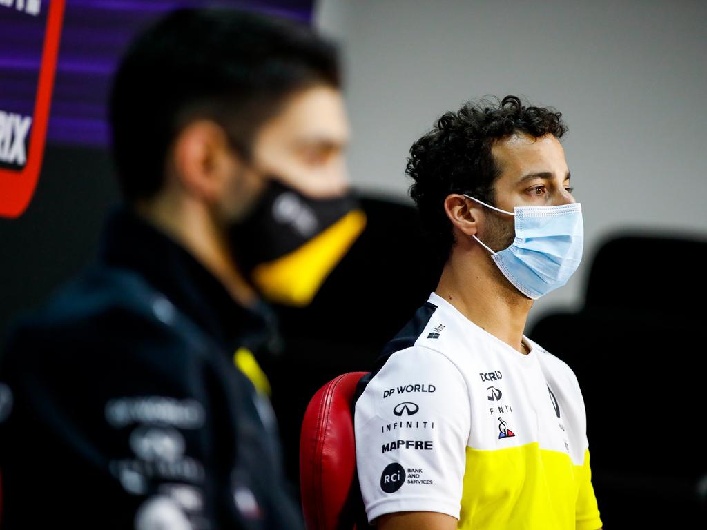 Ricciardo was all over Ocon.