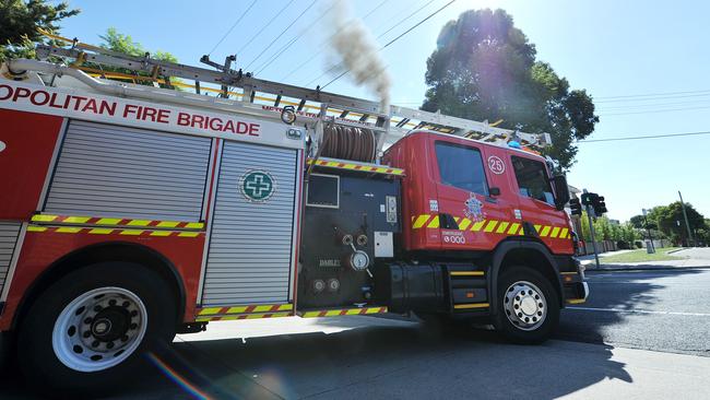 Emergency crews were called to the fire at a property on Franklin Court, Frankston on Thursday afternoon.