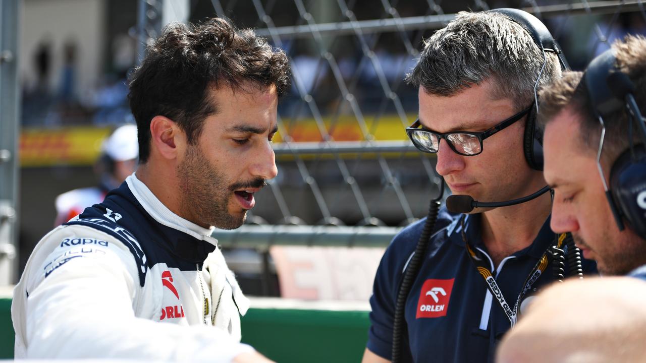 Daniel Ricciardo has slipped back into fifth after a dramatic opening to the Mexico Grand Prix. Picture: Getty