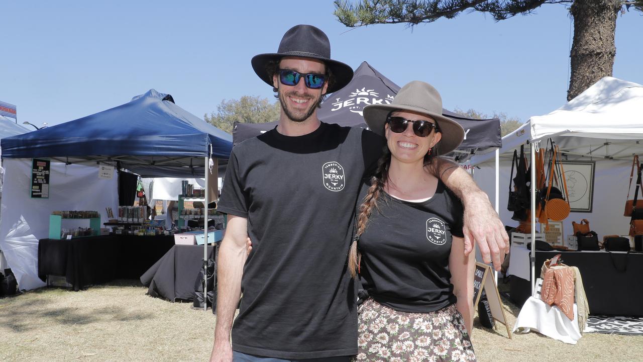 Sebastian Iveis and Siobhan Purkis during the 10th Groundwater Country Music Festival. Picture: Regi Varghese