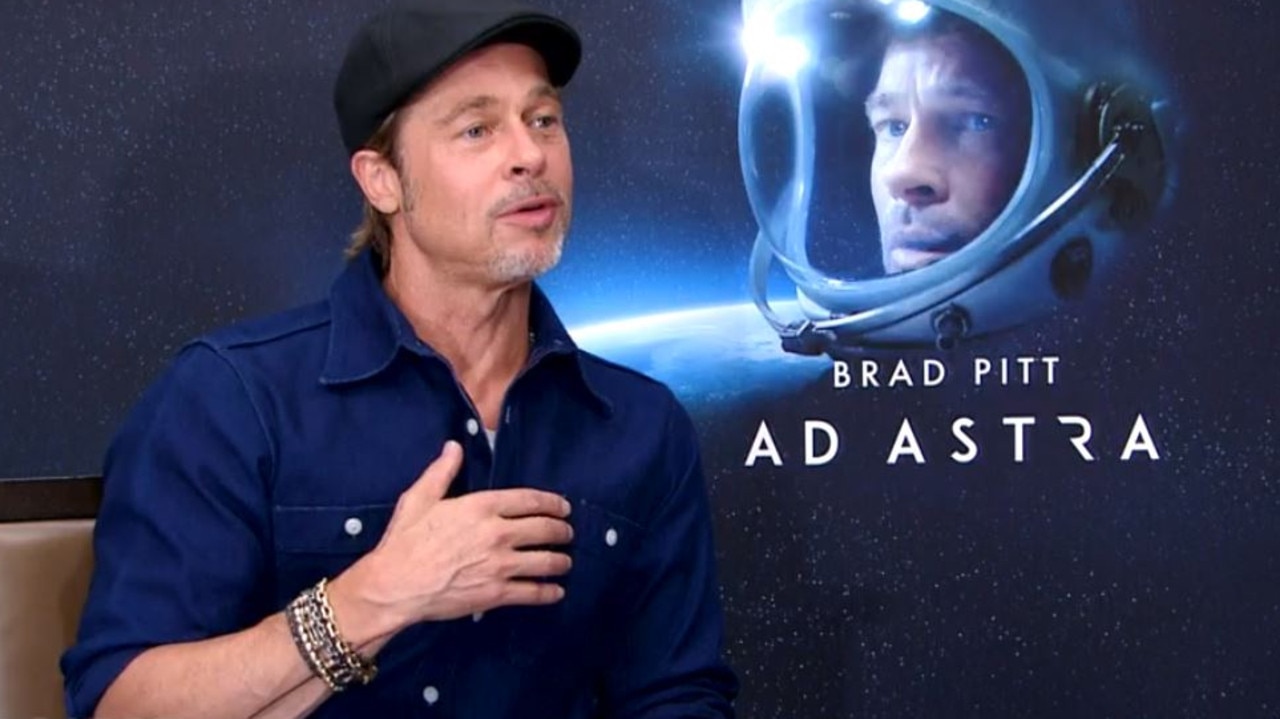 “We all carry deep pains,” Brad Pitt said on <i>The Project </i>tonight. Picture: Channel 10.