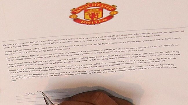 But upon closer inspection, the contract appeared to all be in gibberish