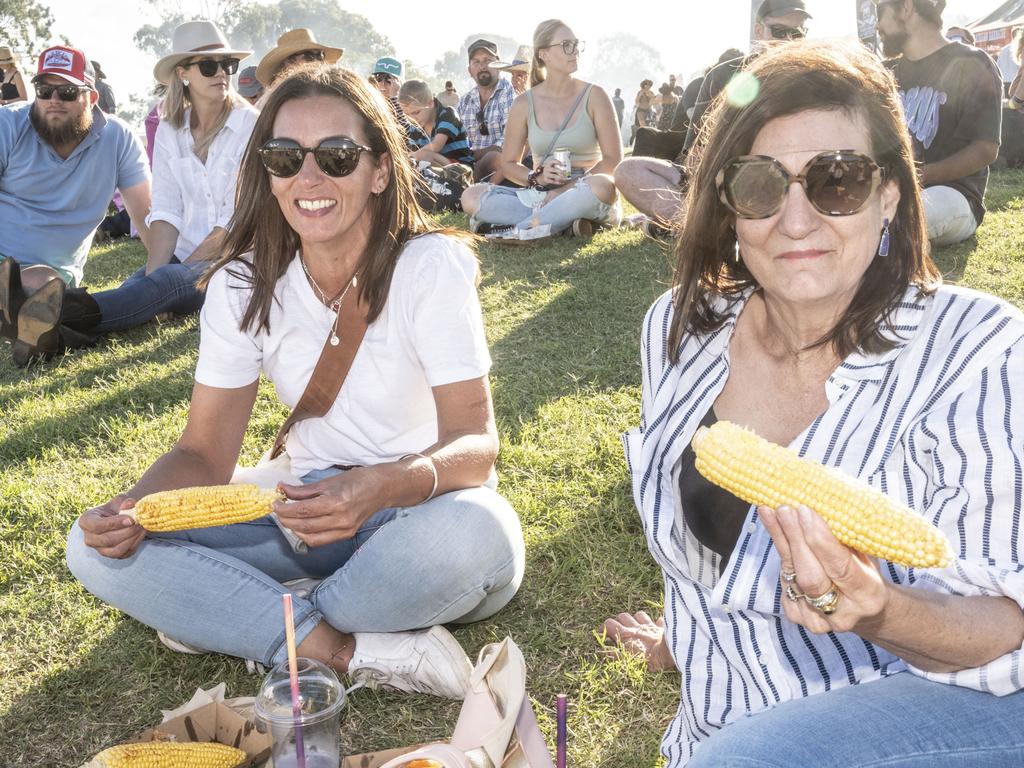 Jess Ricker and Sue Prince. Meatstock 2023 at Toowoomba Showgrounds. Saturday, April 15, 2023. Picture: Nev Madsen.