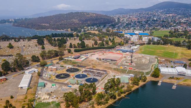 Selfs Point Sewage Treatment Plant. Picture: TasWater