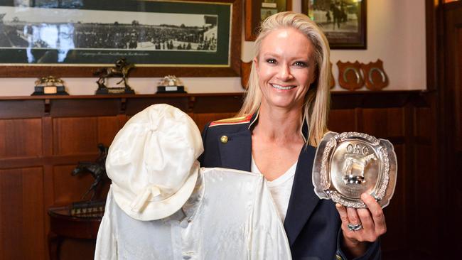 Oakbank Racing Club chairwoman Arabella Branson in the club’s committee room. Picture: Brenton Edwards