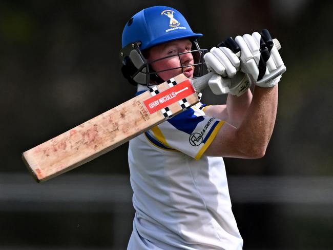 RupertswoodÃs Ned Crotty during the GDCA McIntyre Shield: Rupertswood v Gisborne cricket match at Salesian Collegein Sunbury, Saturday, Nov. 11, 2023. Picture: Andy Brownbill