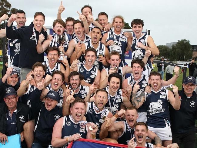 Hoppers Crossing won its first senior flag since 2004. Photo: Local Legends Photography.