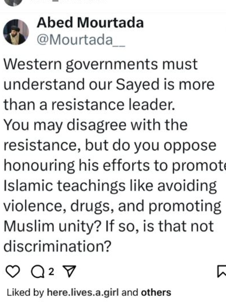 Scout religious leader and teacher Abed Almajeed Mourtada said on his personal Instagram: “Western governments must understand our Sayed is more than a resistance leader”.