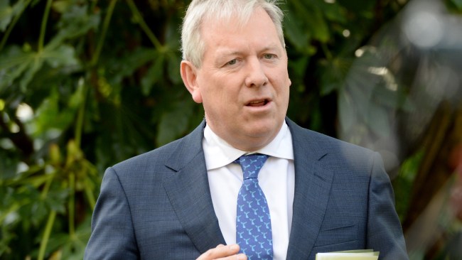 David Davis at a press conference at Parliament House in Melbourne. Picture: NCA NewsWire / Andrew Henshaw