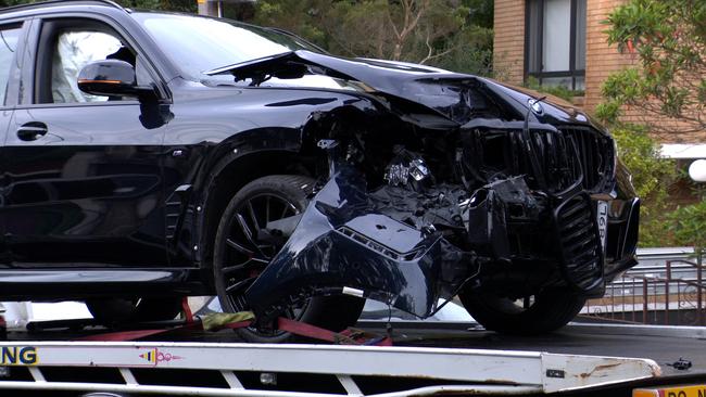 One of the cars damaged in the crash. Picture: OnScene Bondi