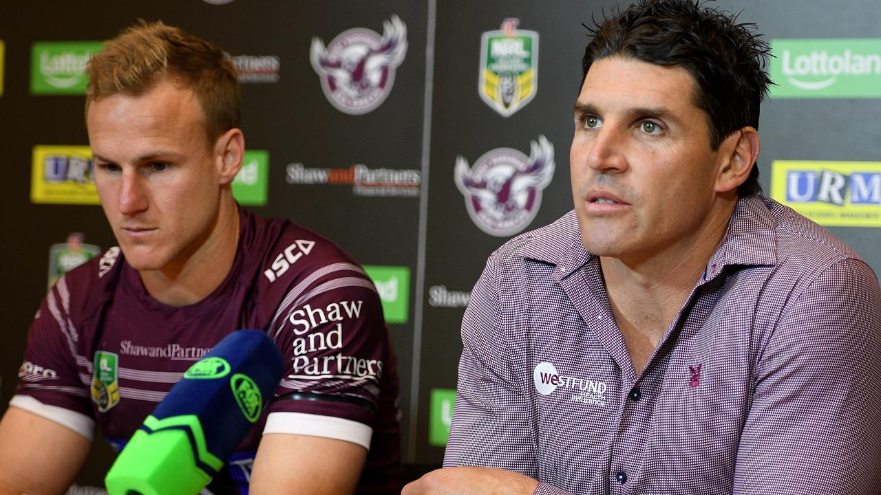 Sea Eagles captain Daly Cherry-Evans and coach Trent Barrett have a close relationship.