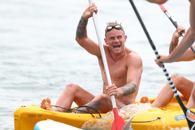 GOLD COAST, AUSTRALIA - JANUARY 23: Brandon Ellis during a Gold Coast Suns AFL training session at Palm Beach Parklands on January 23, 2020 in Gold Coast, Australia. (Photo by Chris Hyde/Getty Images)