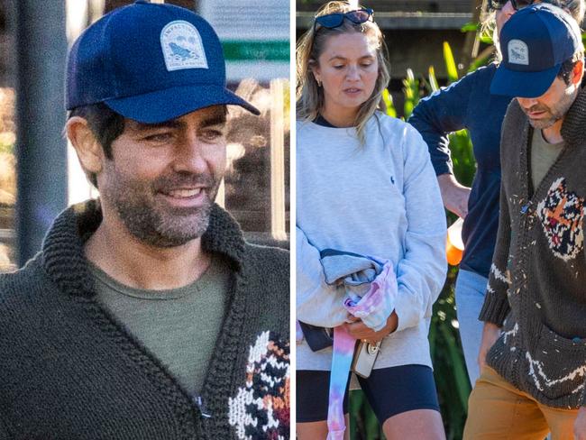 Adrian Grenier was spotted in Byron Bay with his family, as well as former Neighbours actress and singer, Stephanie McIntosh.