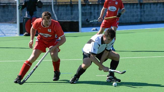 Wests, pictured in a recent game against Toowoomba Red Lion, worked hard to hold out Norths in their latest A-Grade hockey match at the Ipswich Hockey Complex. Picture: Rob Williams