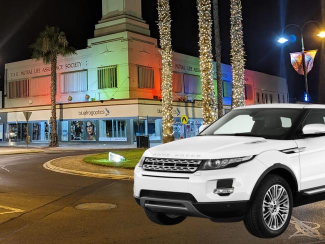 A Gold Coast man drunkenly drove a Range Rover down Milduraâs Langtree Mall while asking passers-by where he could find the nearest brothel.
