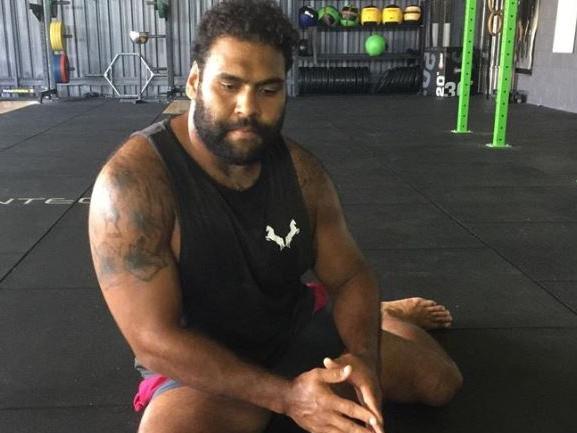 Sam Thaiday at Integr8 gym in Capalaba. Picture: Instagram