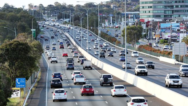 The notorious Pacific Motorway south of Brisbane