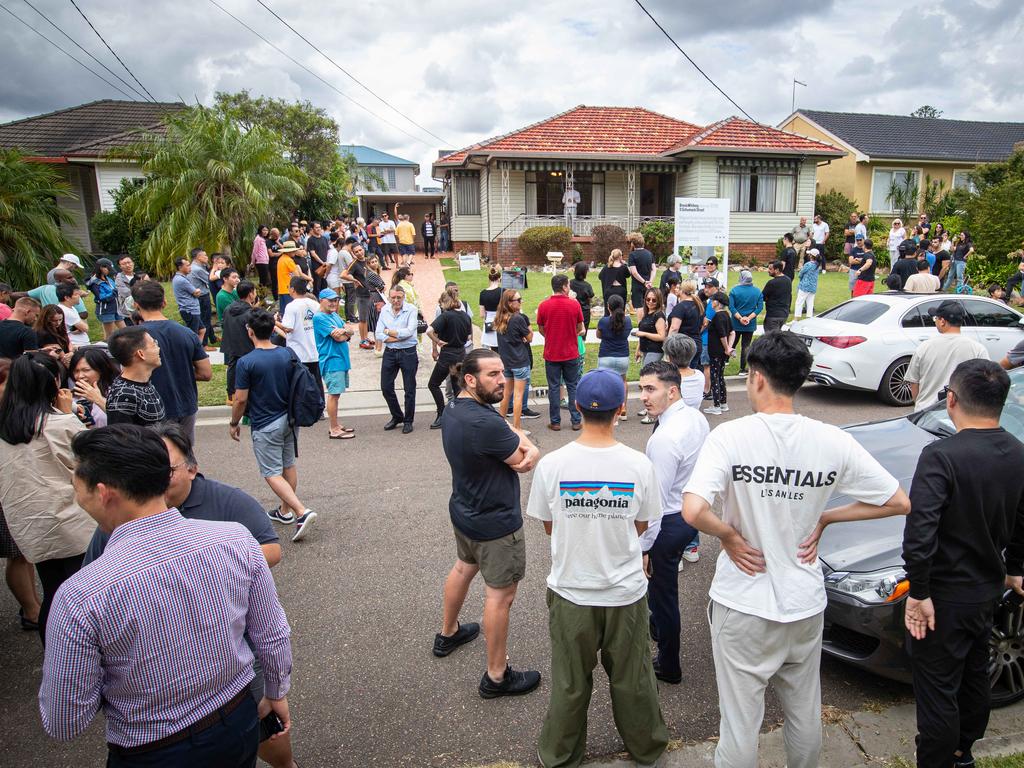 An auction in North Ryde, Sydney. Picture: Julian Andrews