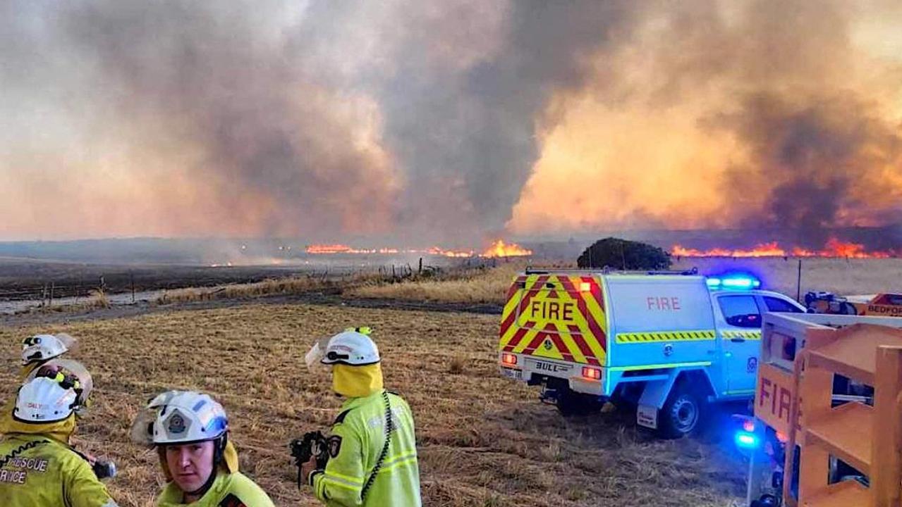 Power has already been lost to about 544 homes and businesses. Picture: Supplied / AFP / Western Australia Department of Fire and Emergency Services