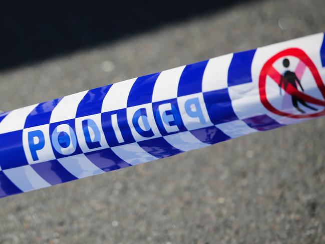 SYDNEY, AUSTRALIA - Newswire Photos - MAY 23 2023: A  general stock view of Police tape on a crime scene in Sydney.  Picture : NCA Newswire / Gaye Gerard