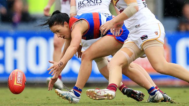 Brooke Lochland in action during last year’s AFLW Grand Final. Picture: Mark Stewart