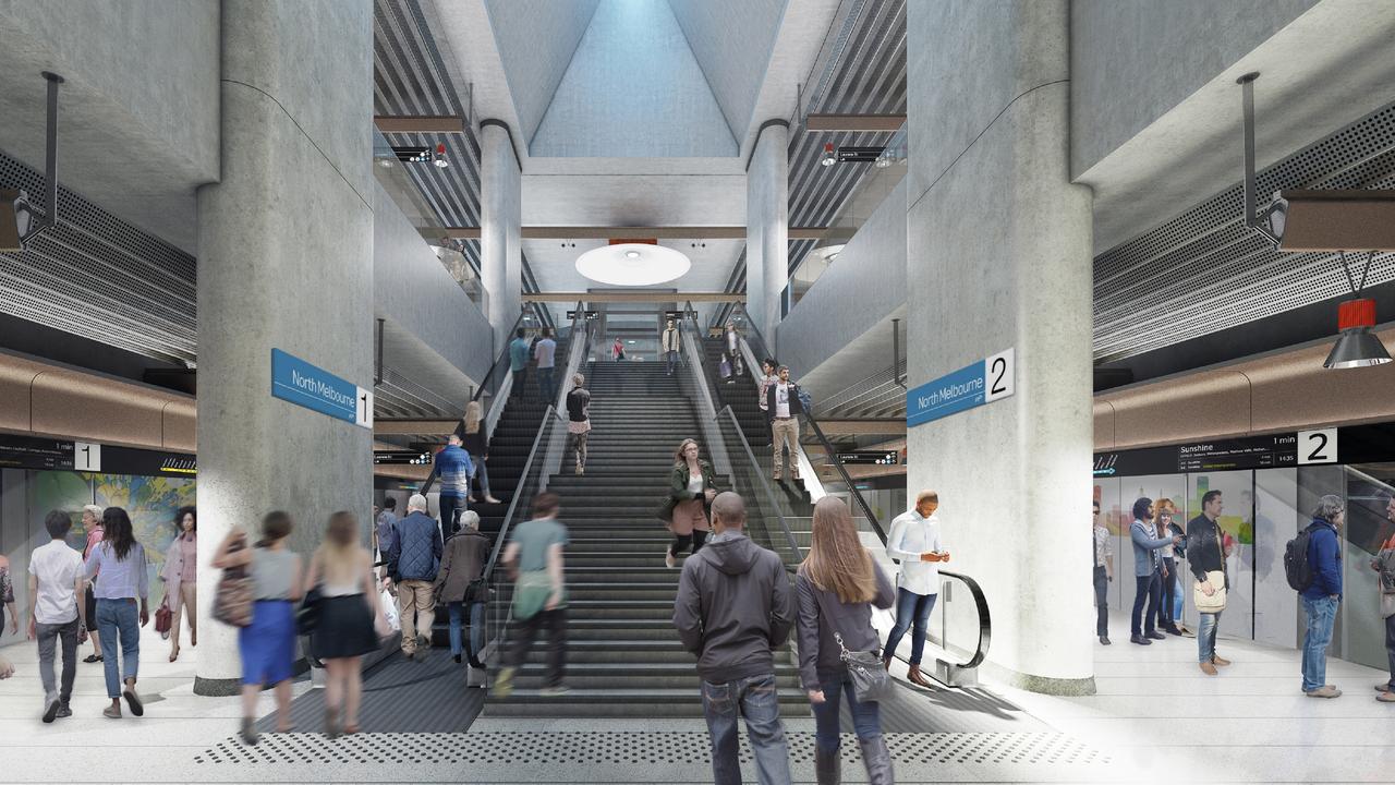 North Melbourne train station: New station renamed Arden | The Courier Mail