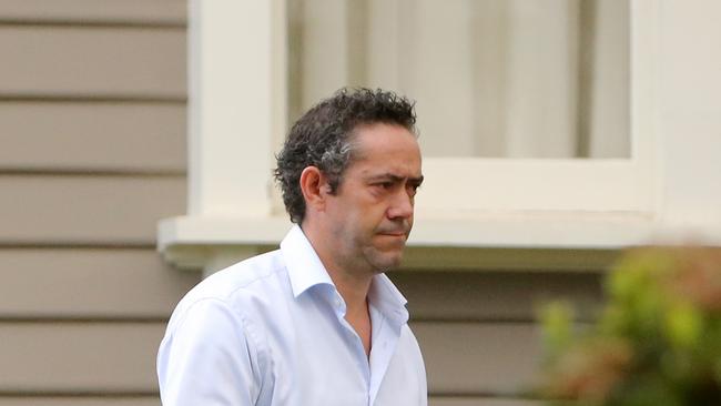 Simon Lethlean leaves his home in Melbourne.