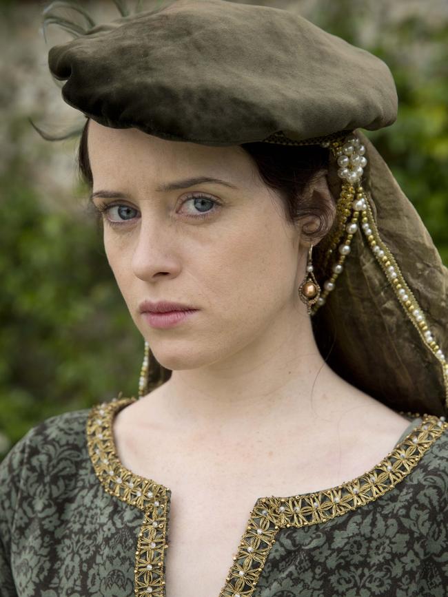 Before The Crown, she was the queen … Claire Foy as Anne Boleyn in the BBC adaptation of Wolf Hall.