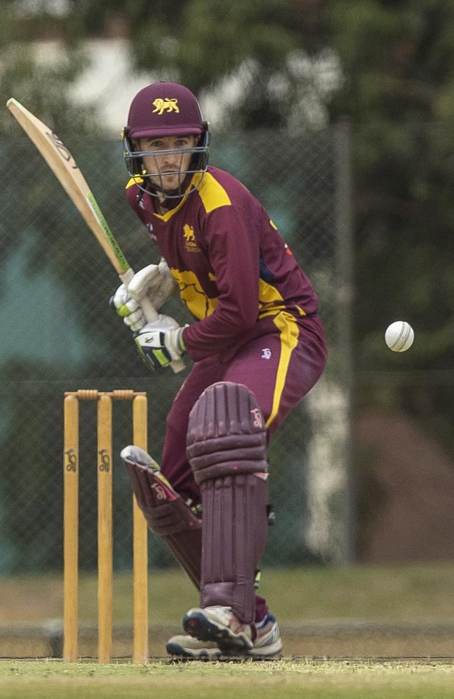 Jack Rudd at the creases for the Lions on Saturday. Picture: Valeriu Campan