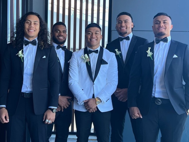 Jarome Luai's photo from Brian To'o's wedding. Picture: Instagram