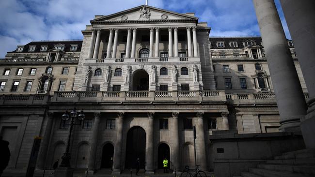 Nobody expected the Bank of England’s risk-averse MPC to contemplate an increase in official interest rates from the current all-time low of a mere 0.1 per cent. Picture: AFP