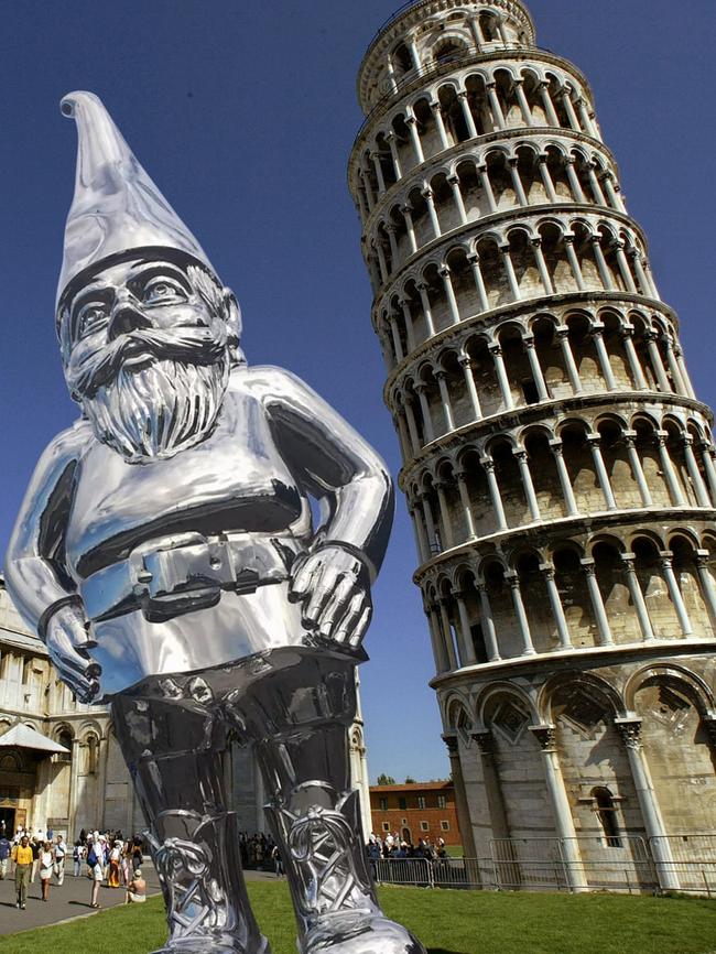 Frankie also visited Pisa during his gap year travels. Picture: Frankston Council