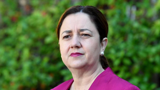 Queensland Premier Annastacia Palaszczuk has held firm on the border shutdown. (AAP Image/Darren England)