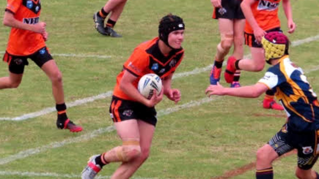 Cooper Black playing for the Nyngan Tigers. Picture: Nyngan Tigers Junior Rugby League Football Club