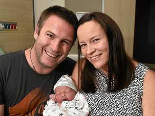 A healthy baby boy was safely delivered at the hospital today, marking an exciting milestone of 5000 births at SCUH. Kylie and Steve Eggeling are the proud parents of Thomas Clifford Eggeling and a brother to Mia, 5, and Ruby, 3. Picture: Patrick Woods
